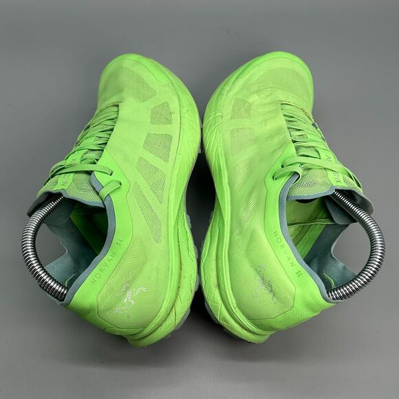 Arc'teryx Norvan SL Women's 8 Neon Green Athletic Shoes Lace Low Running Sneaker - Picture 6 of 9
